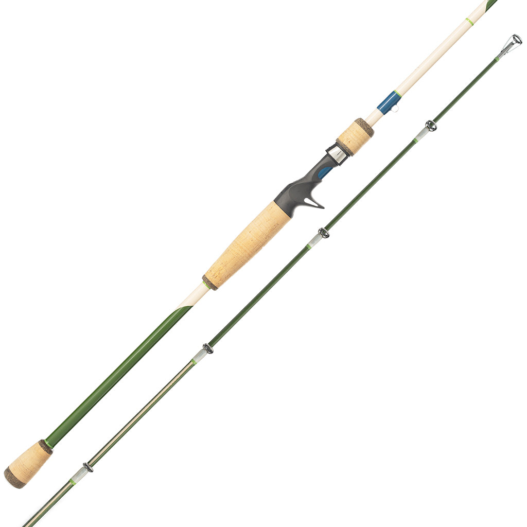 7 baitcast rod Level NGX 7' Medium Heavy Moderate allowing for better maneuverability and fatigue Entsport 2-Piece Casting Rod Graphite