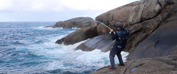 Fishing for big Western Blue Groper - Maven Coast 37-45kg